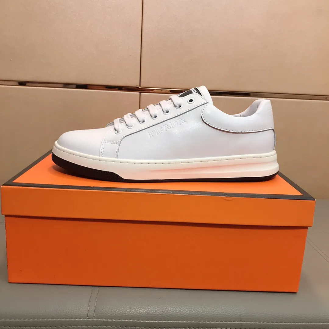 Ex-factory price 360🕷️🕷️【PRADA】Prada's new men's fashionable sports and casual shoes🇨🇳High-end boutique💯Exquisite details, cowhide upper, pigskin lining,🌶🌶original lightweight, wear-resistant and non-slip original outsole, comfortable to wear🎋Classic craftsmanship, fine workmanship, worth owning Code number: 38-44